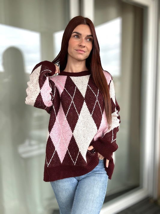Pull Tolly - bordeaux