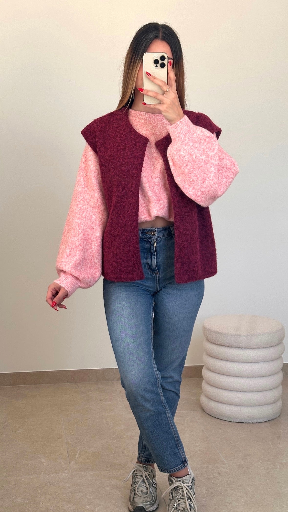 Gilet Tokyo - bordeaux