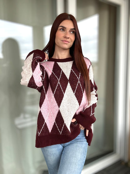 Pull Tolly - bordeaux