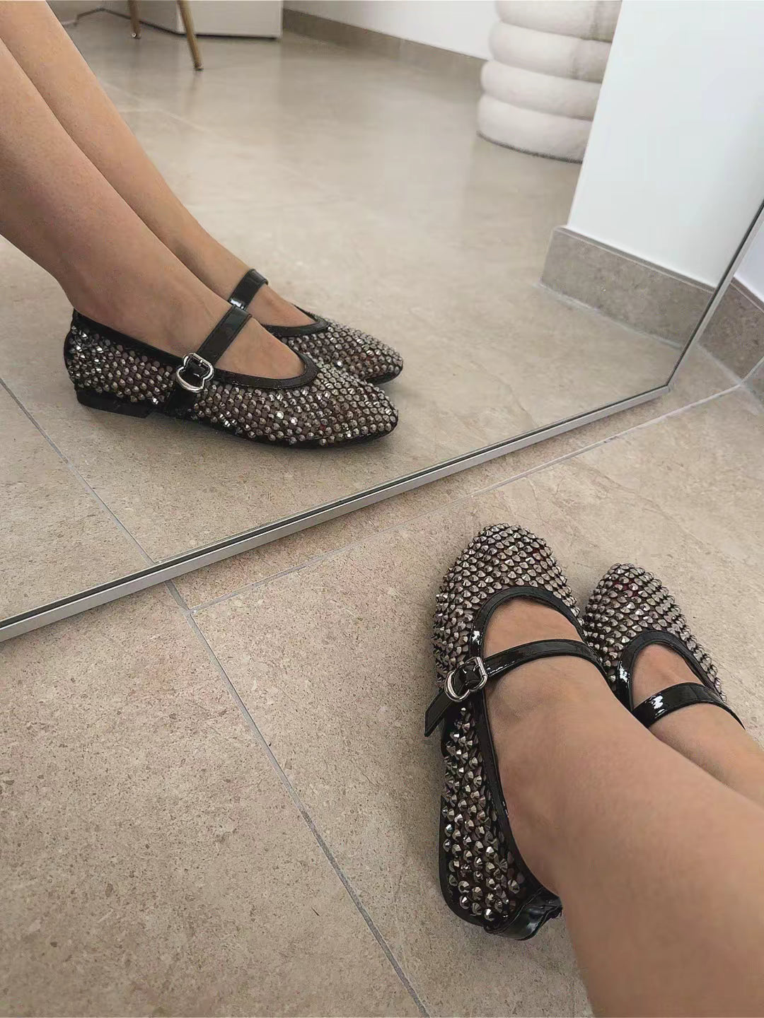 Ballerines Strass