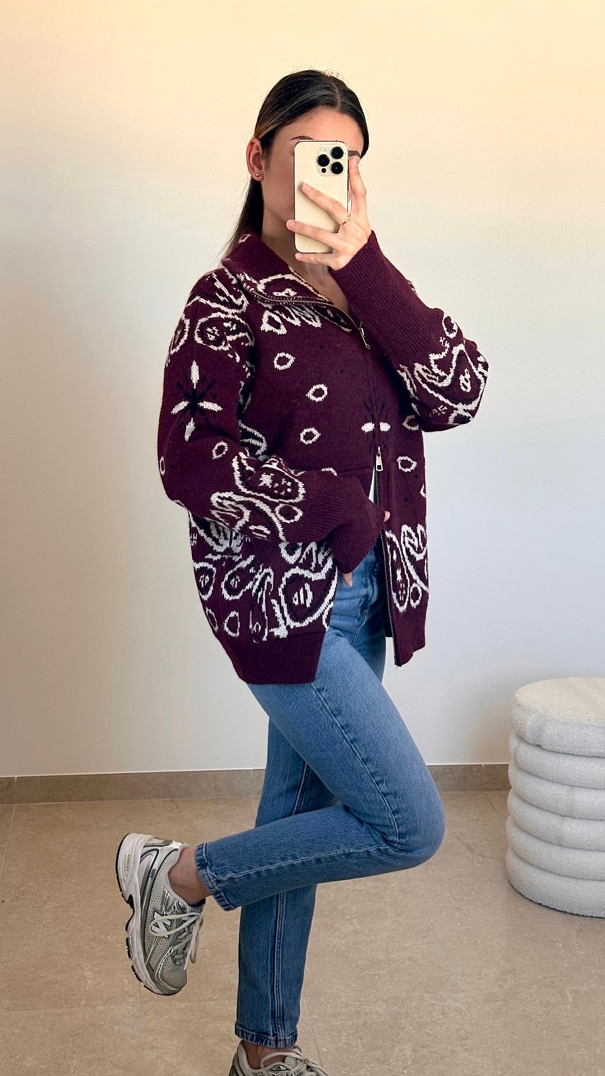 Gilet Bandana - bordeaux