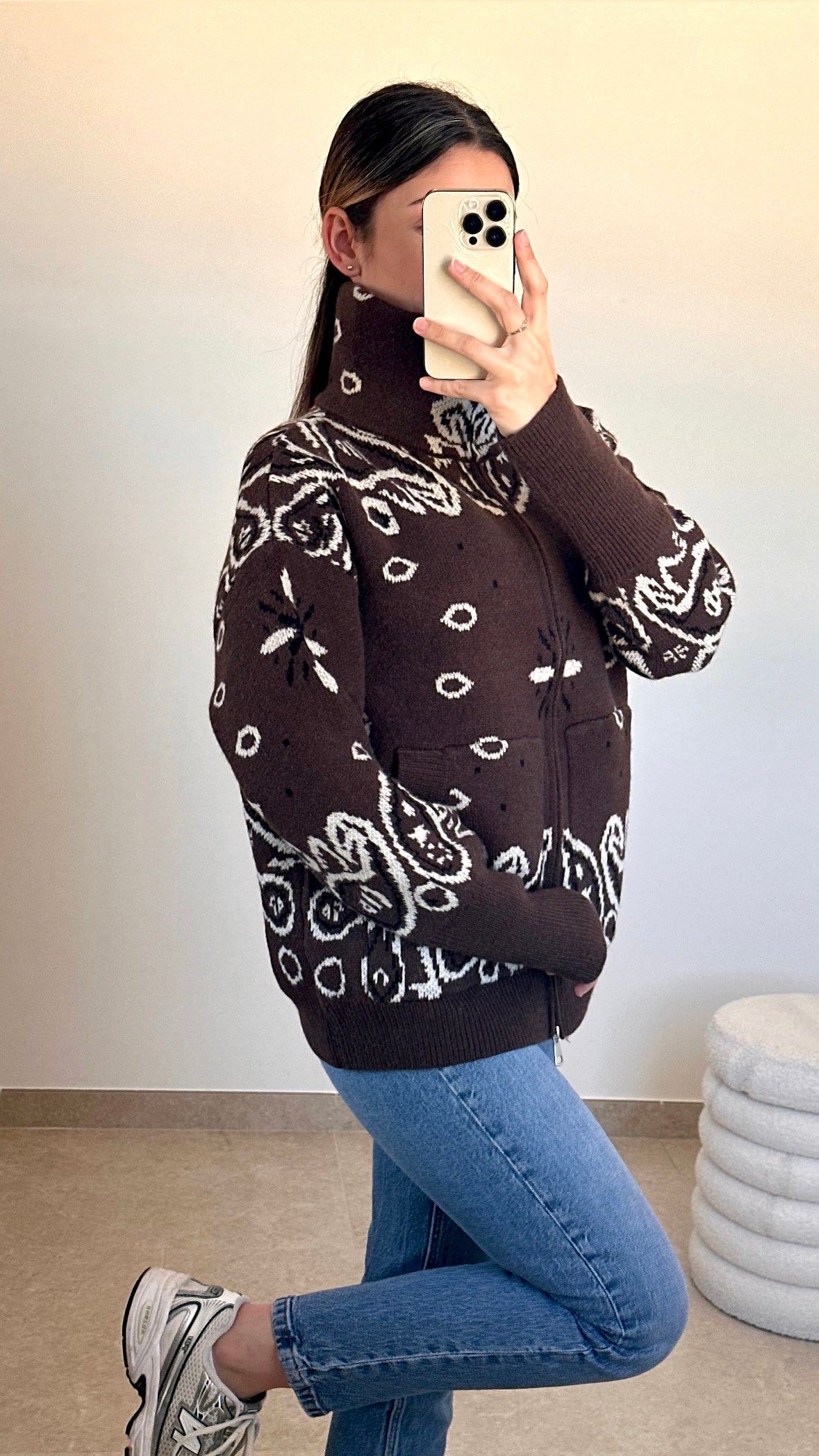 Gilet Bandana - marron