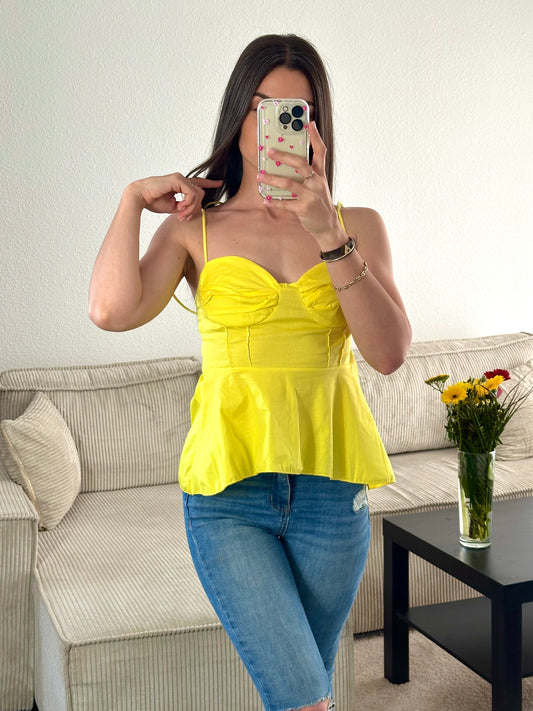 Top Elise jaune