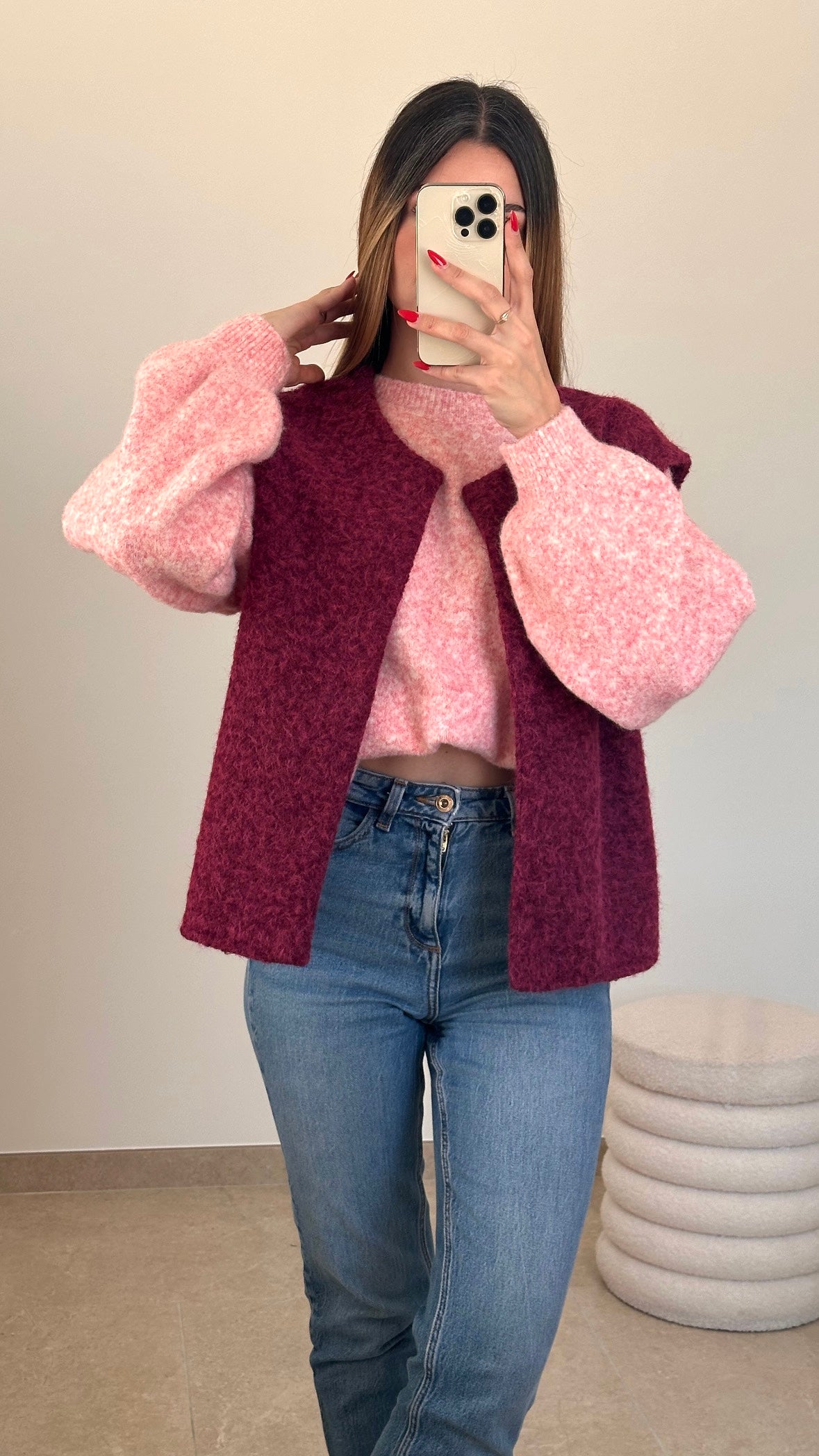 Gilet Tokyo - bordeaux