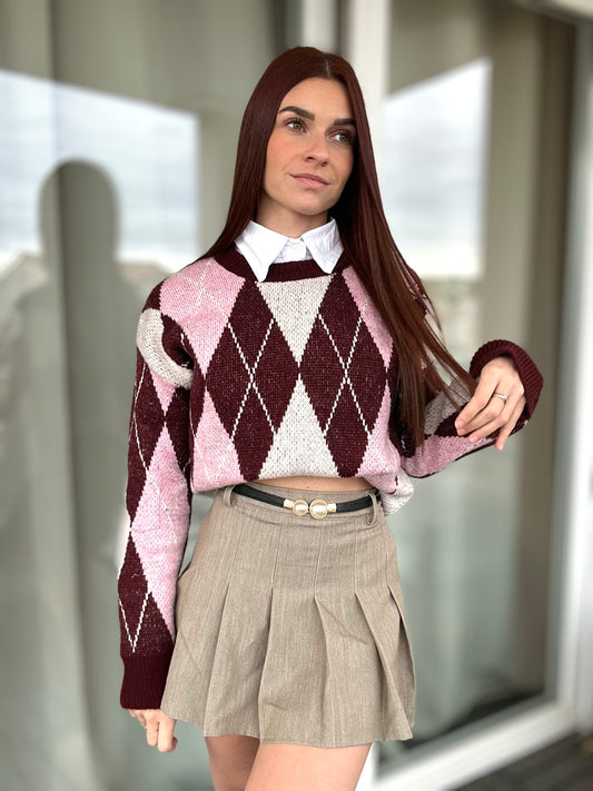 Pull Tolly - bordeaux